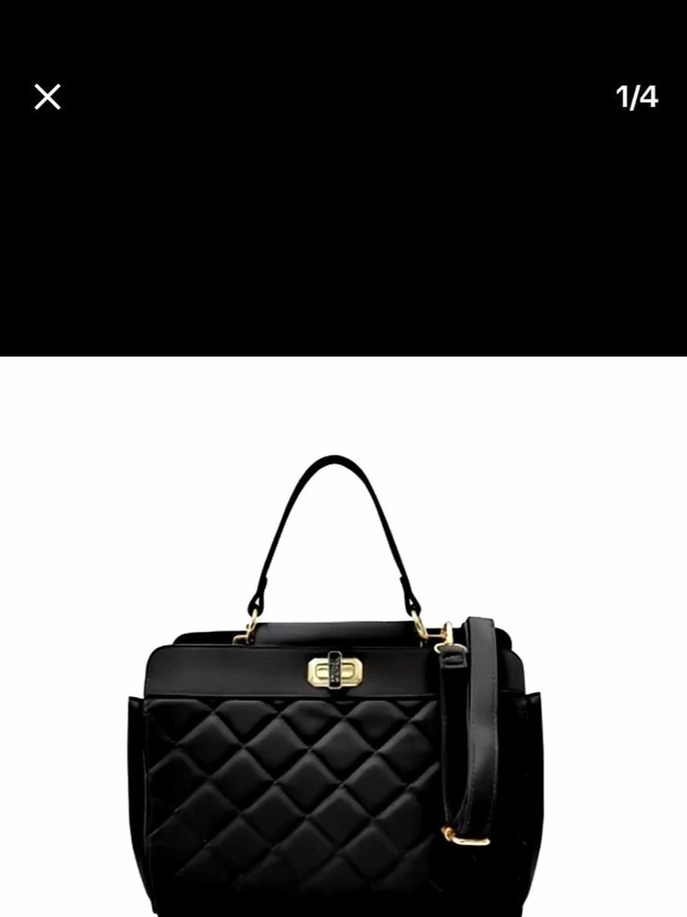 Badgley Mischka Classic Quilted Tote